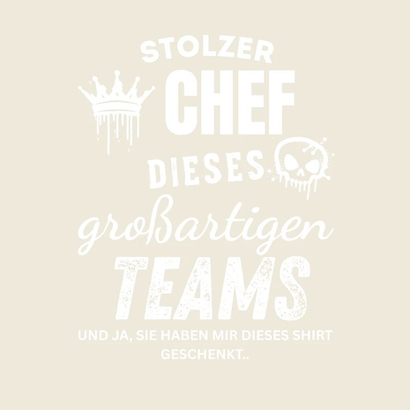 Stolzer Chef des großartigen Teams Chef Geschenk
