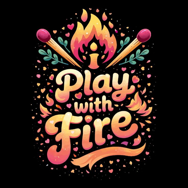 Play with fire typography design
