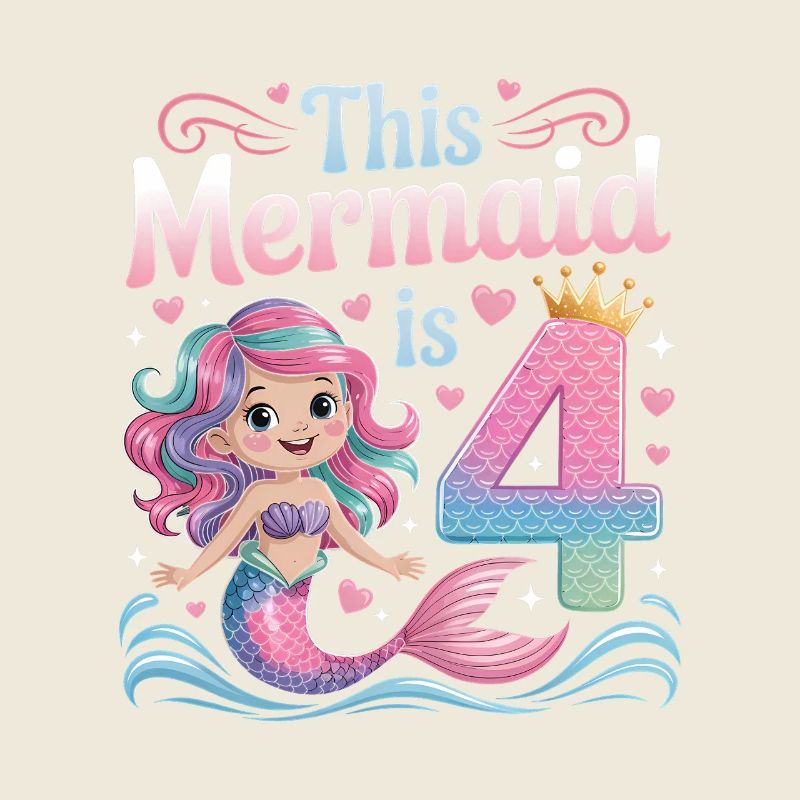4e anniversaire de la sirène 4 ans