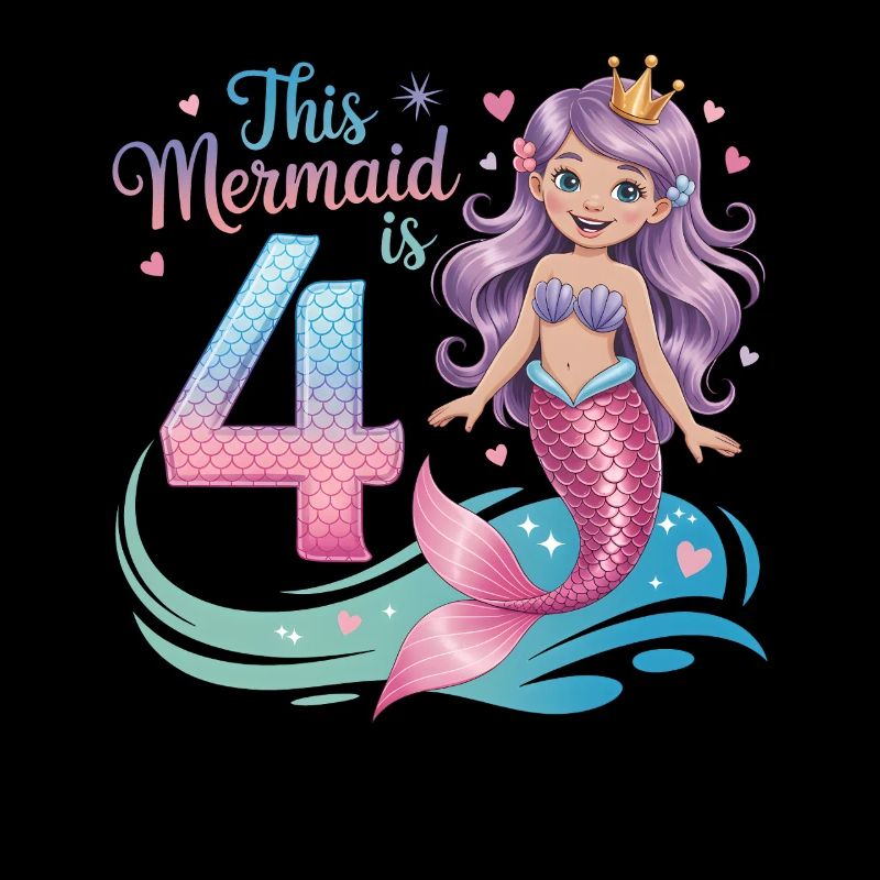 4e anniversaire de la sirène 4 ans