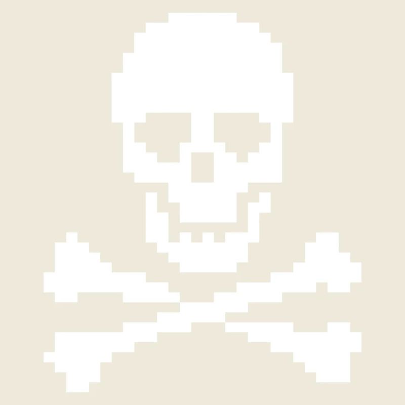 Pixel Skull Crossbones