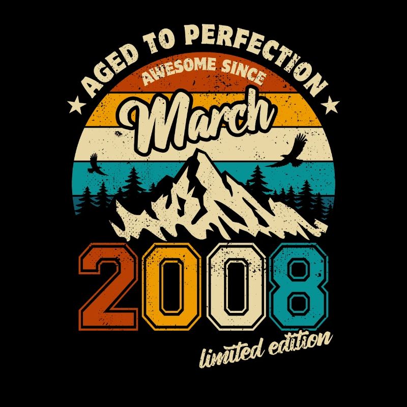Vintage Limited Edition March 2008 Geburtstag