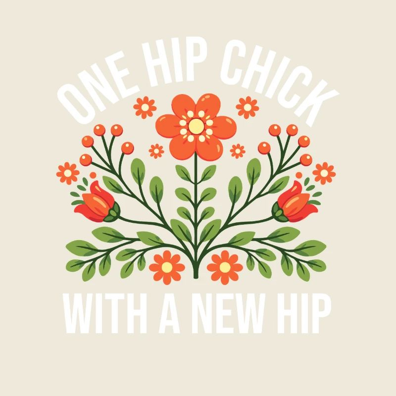 Ein Hüftmädchen mit einer neuen Hüfte