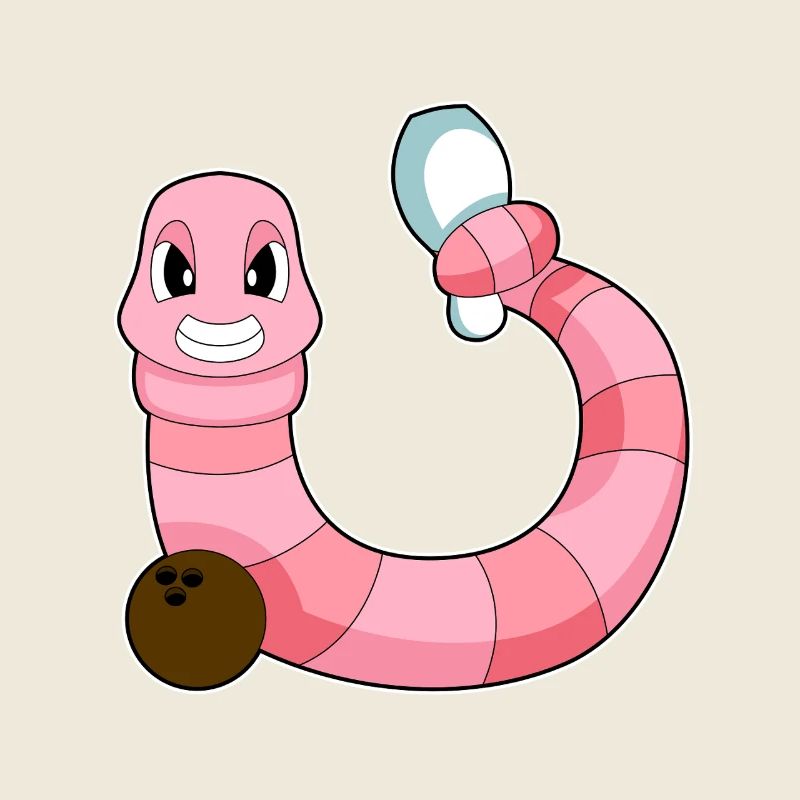 Worm Bowling Bowling Ball Pin