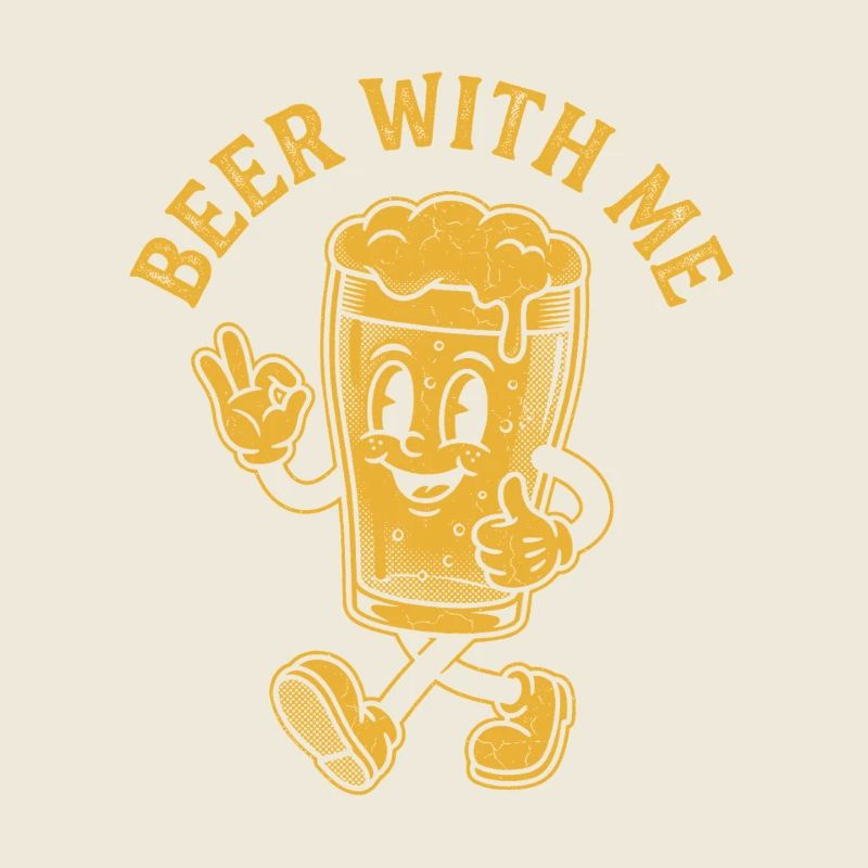 T-shirt de soirée bière pour amis