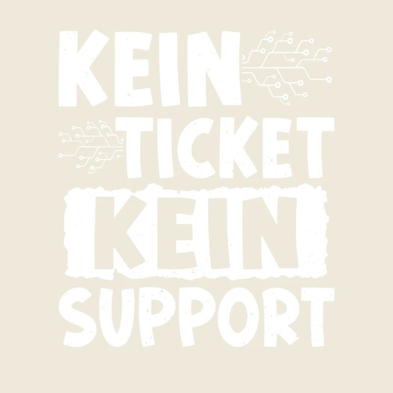Nerd Computer KEIN TICKET KEIN PROBLEM LUSTIG