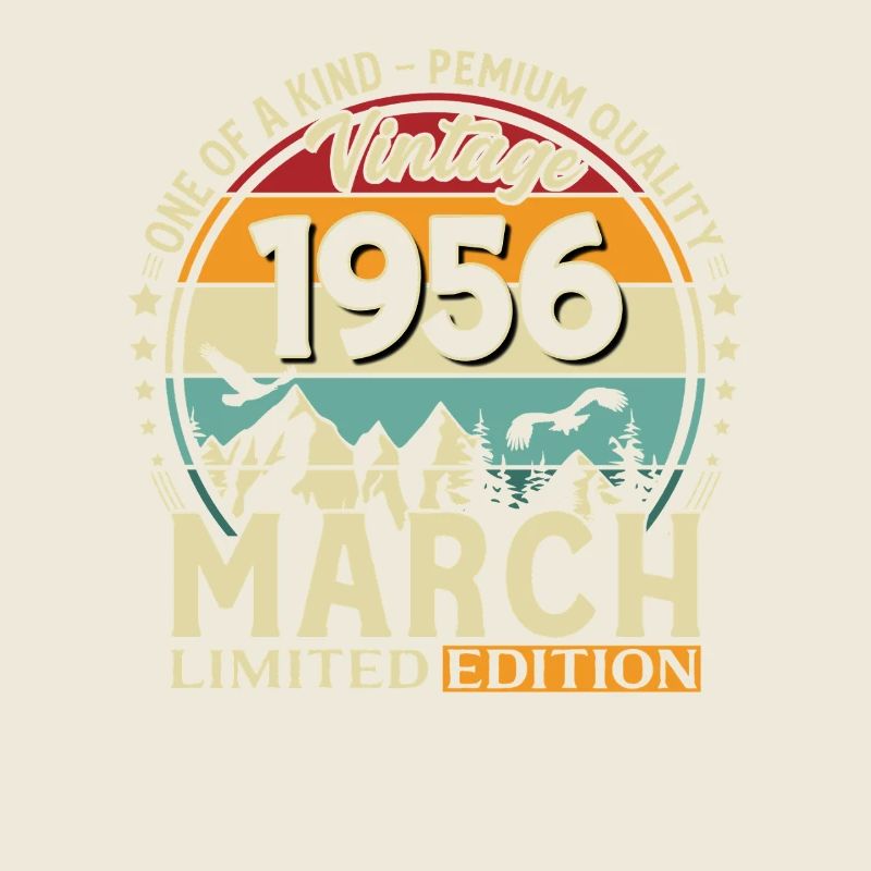 70. Geburtstag Geschenk Mann Vintage März 1956