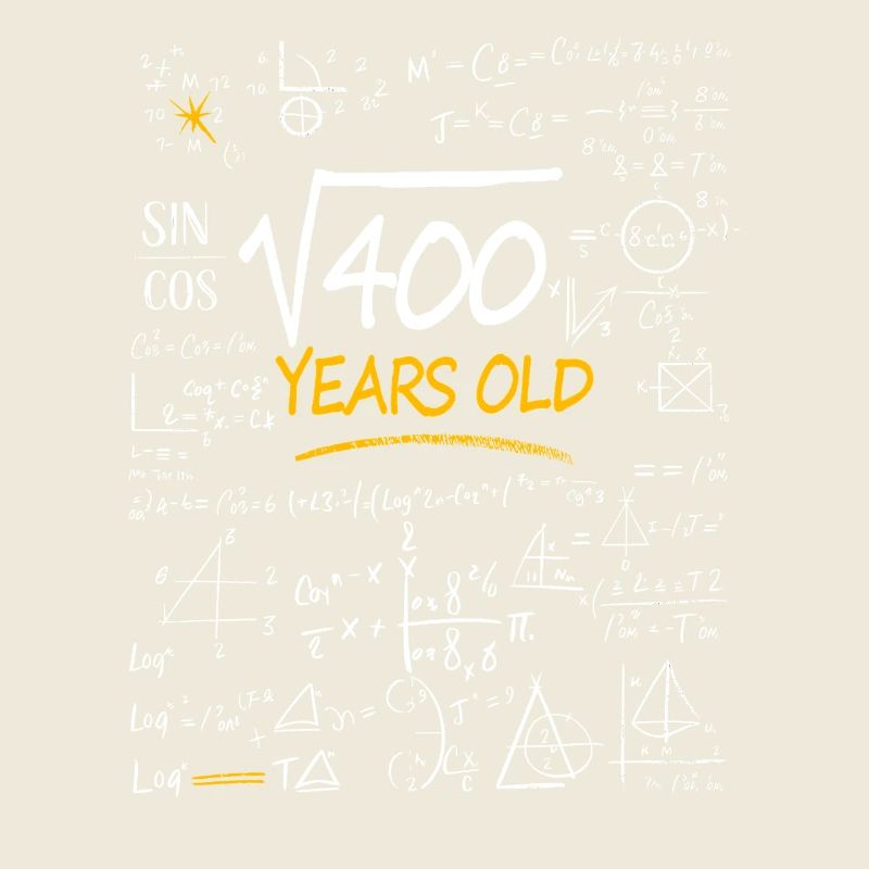 20 Years Birthday Math Formulas Funny
