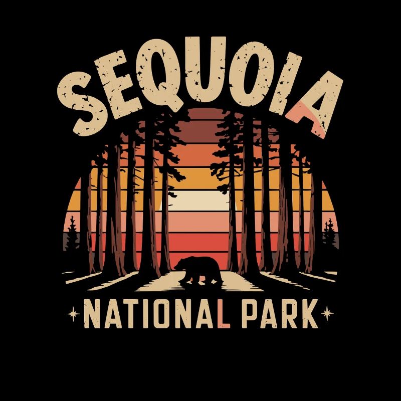 Sequoia National Park Sunset Bear Forest
