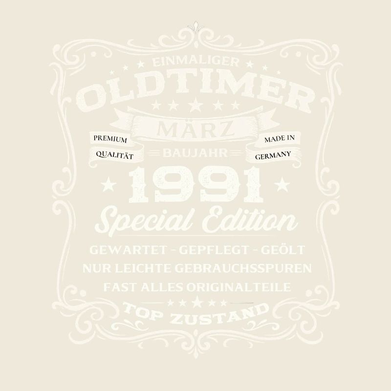35. Geburtstag Geschenk Mann Oldtimer März 1991
