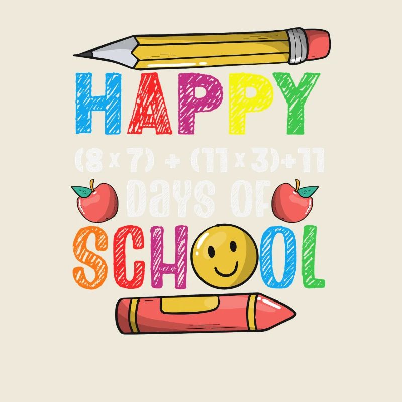 100 Days School Math Equation Formula