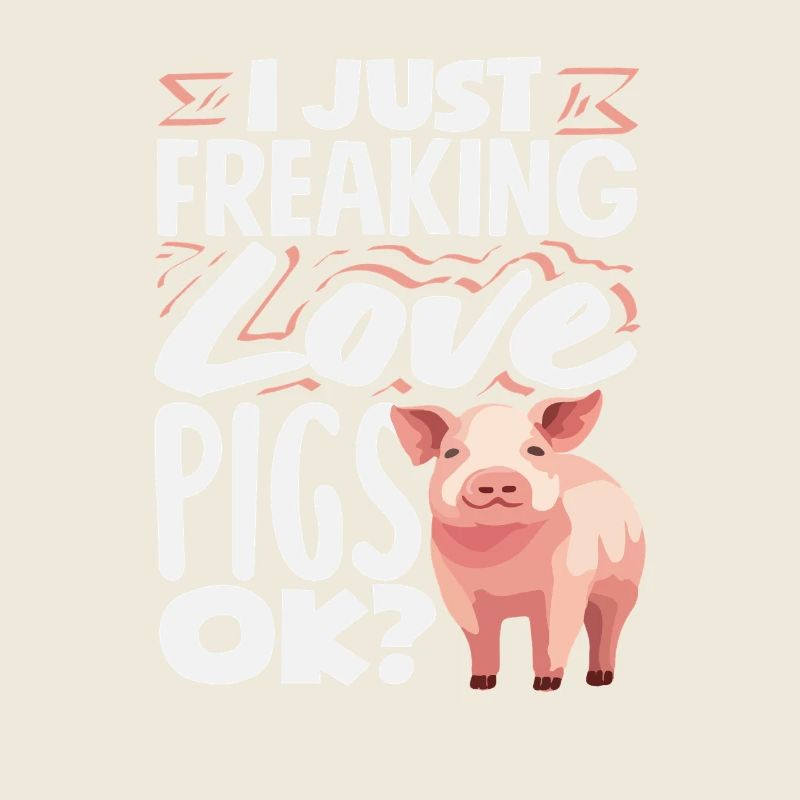 J’adore les cochons, juste OK Animal mignon