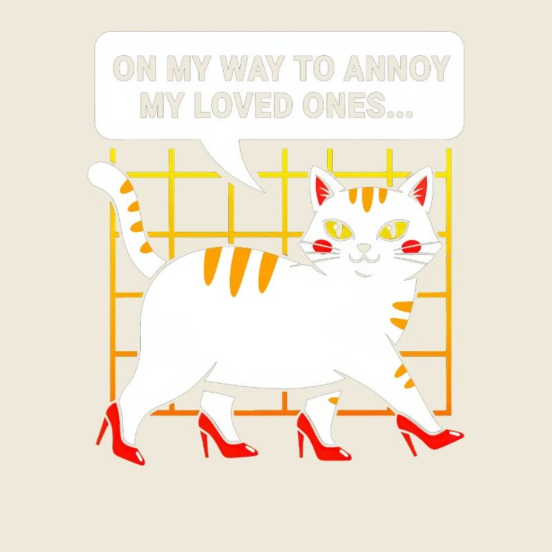 High-Heel Cat: Cheeky and Charming