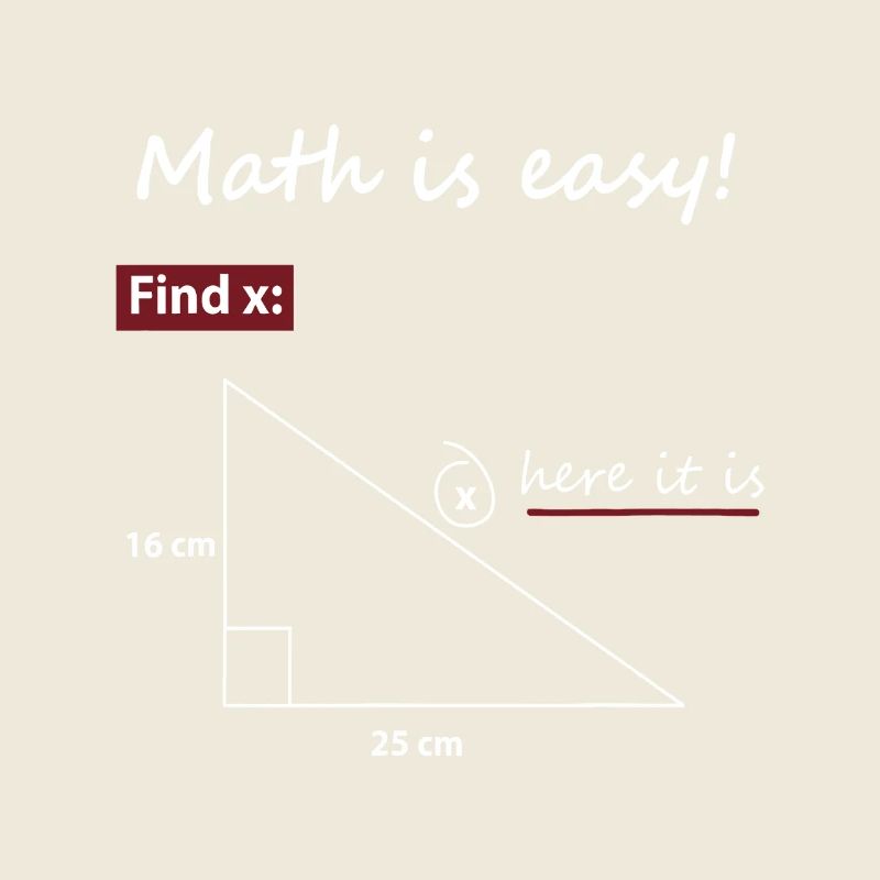 Find X Triangle Math Art