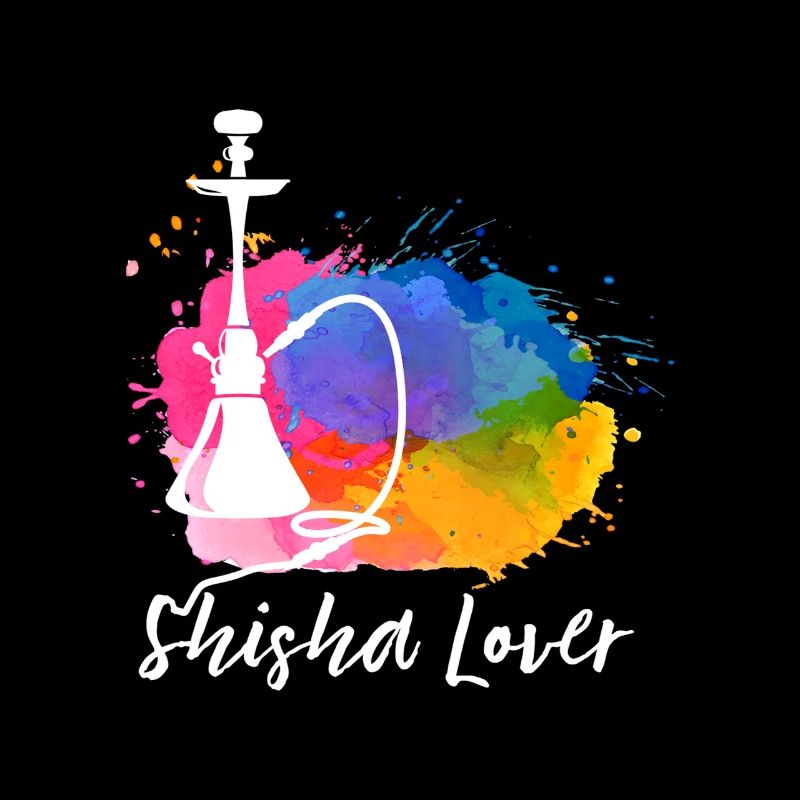 Explosion de couleurs Shisha Love / Pipe à eau au narguilé.