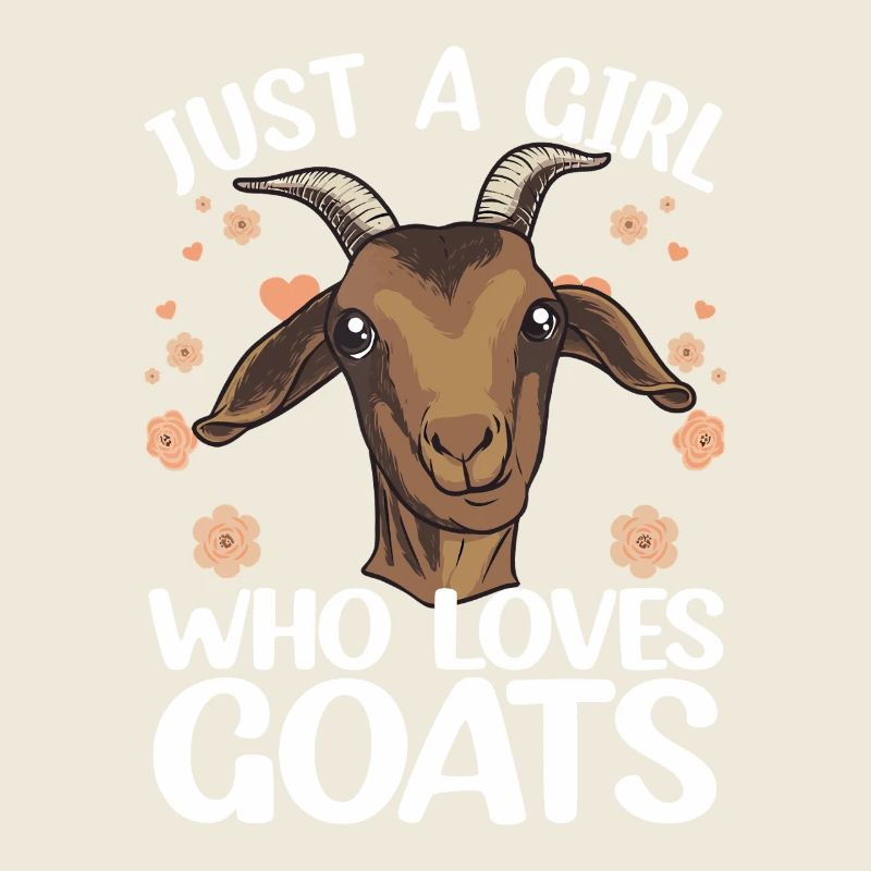 Nur ein Mädchen, das Ziegen liebt,