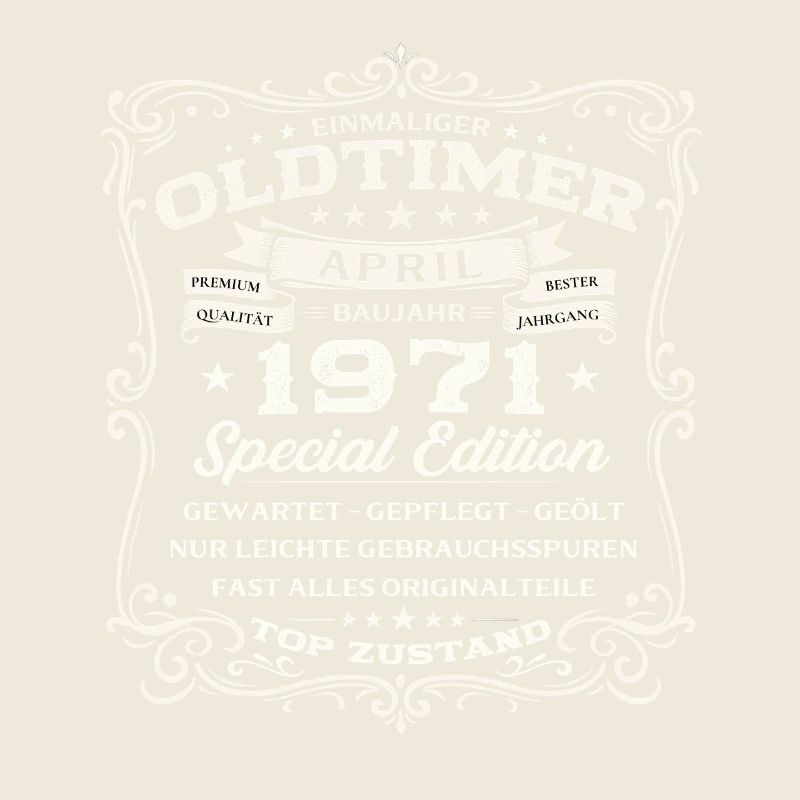 55. Geburtstag Geschenk Mann Oldtimer April 1971