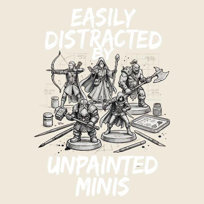 Distracted by Unpainted Minis