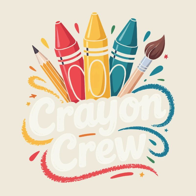 Explosion de couleurs de l’équipe Crayon