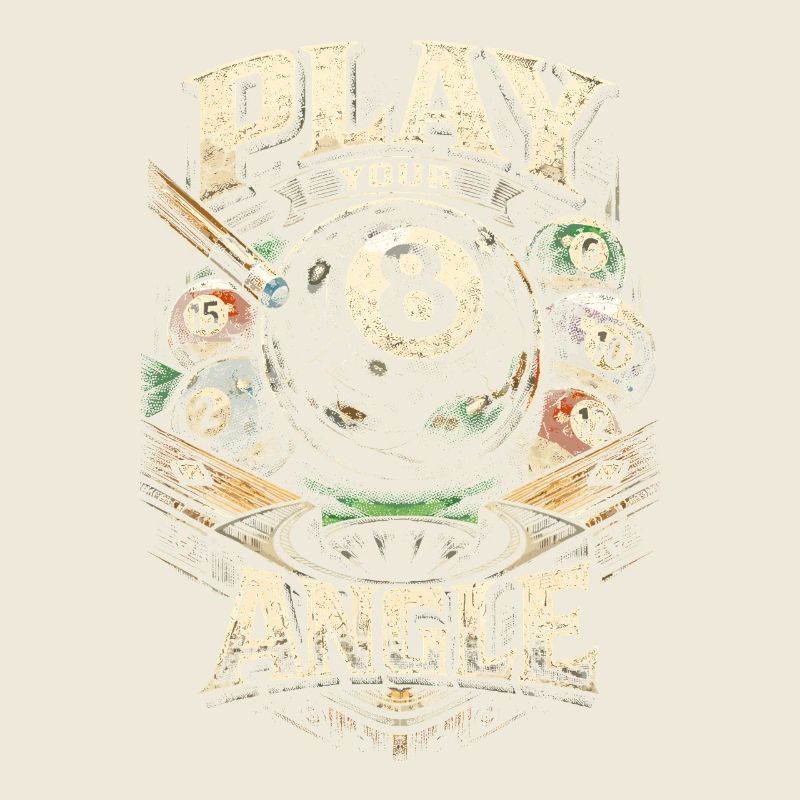 Le billard à 8 billes joue ton angle