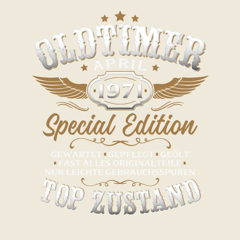 55. Geburtstag Geschenk Mann Oldtimer April 1971