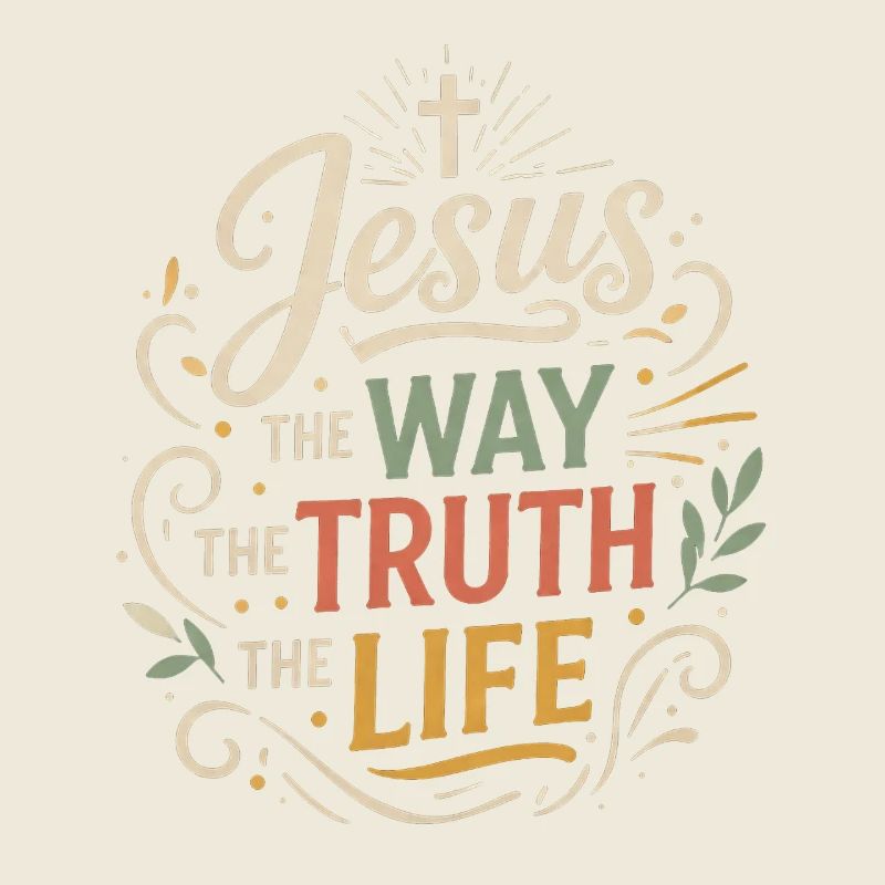 Jesus Bible Verse The Way The Truth Life