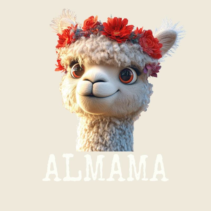 Almama Süßes Alpaka Mama Muttertag Lama Mom Mutter