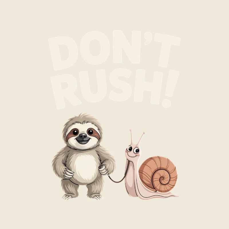 Sloth and Snail Don't rush