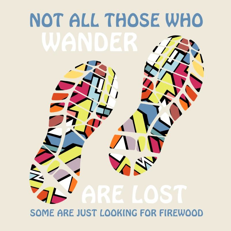 Colorful Footprints Wanderer Tee