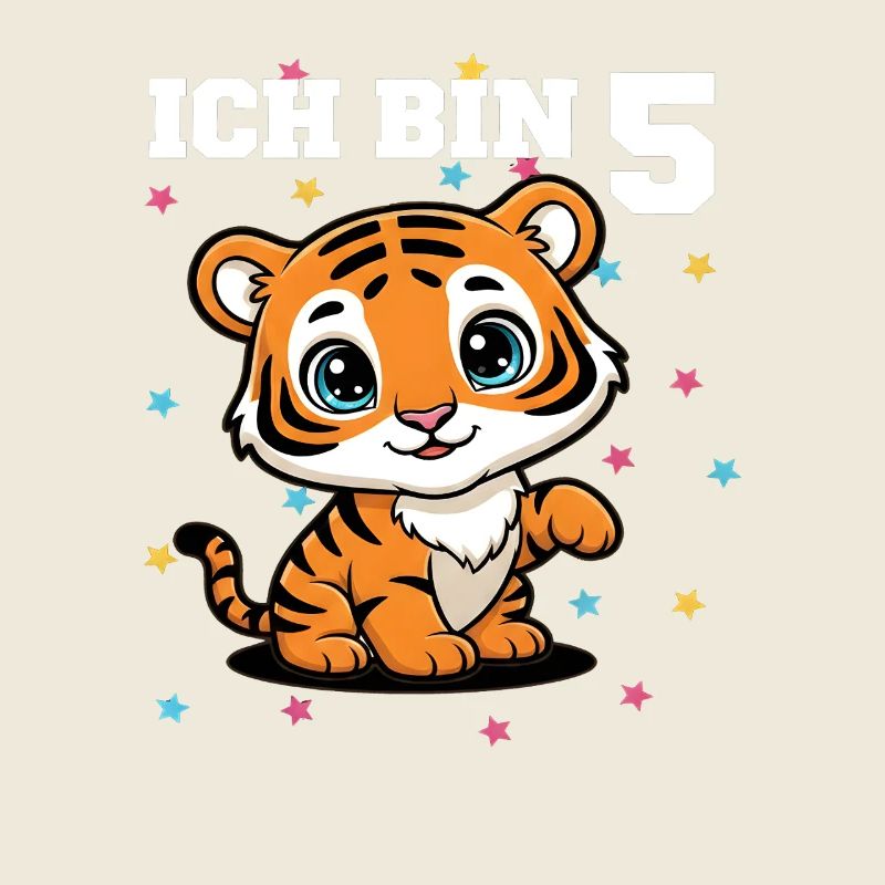 Ich bin 5 - Süßes Tiger zum 5. Geburtstag