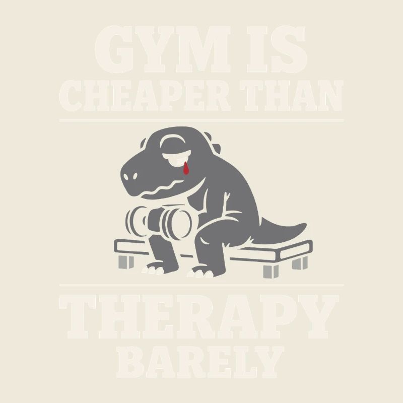 Emo Dinosaur Funny Gym Sad Workout Lifting