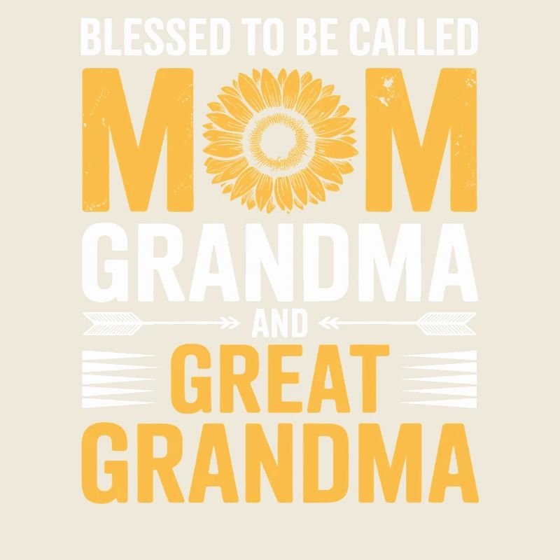 Mama Großmutter Sonnenblumen Design