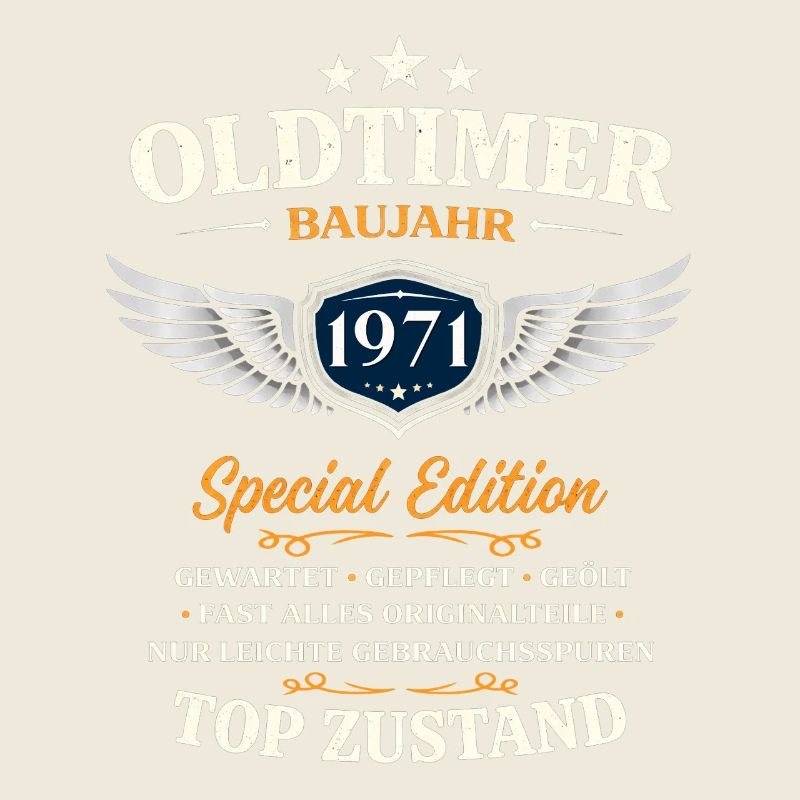 55. Geburtstag Geschenk Mann Oldtimer Vintage 1971