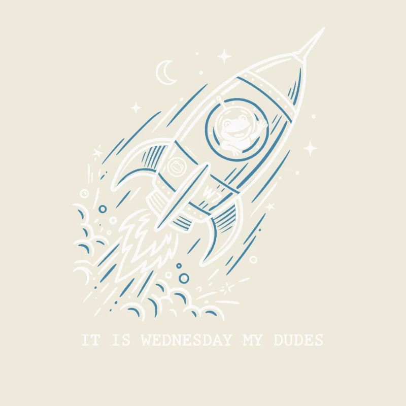 C’est mercredi, mon mème de l’astronaute grenouille spatiale