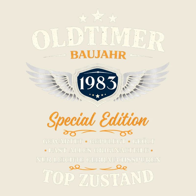 43. Geburtstag Geschenk Mann Oldtimer Vintage 1983