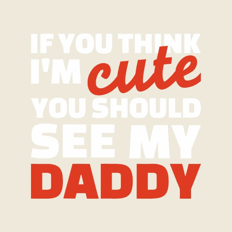 Daddy Cute Bold Typography T-Shirt