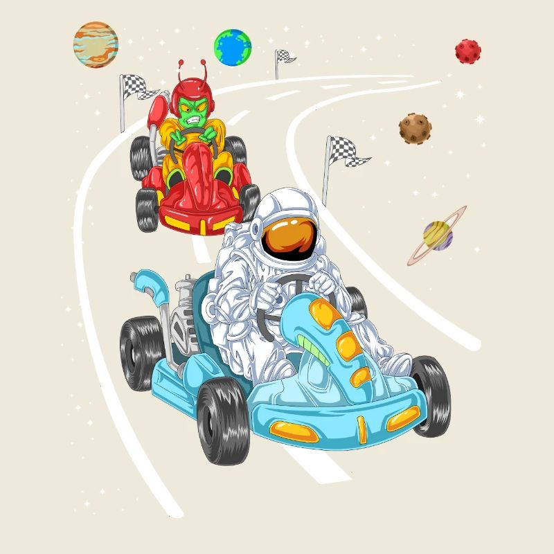 Maillot de kart Astronaut Alien Racing