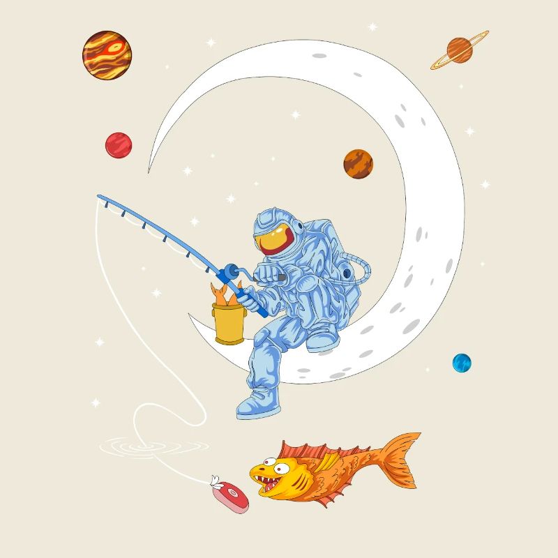 Chemise spatiale de pêche d’astronaute