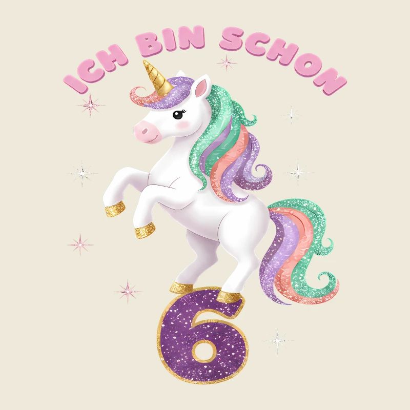 1. Geburtstag Einhorn Mädchen Ich bin schon 1