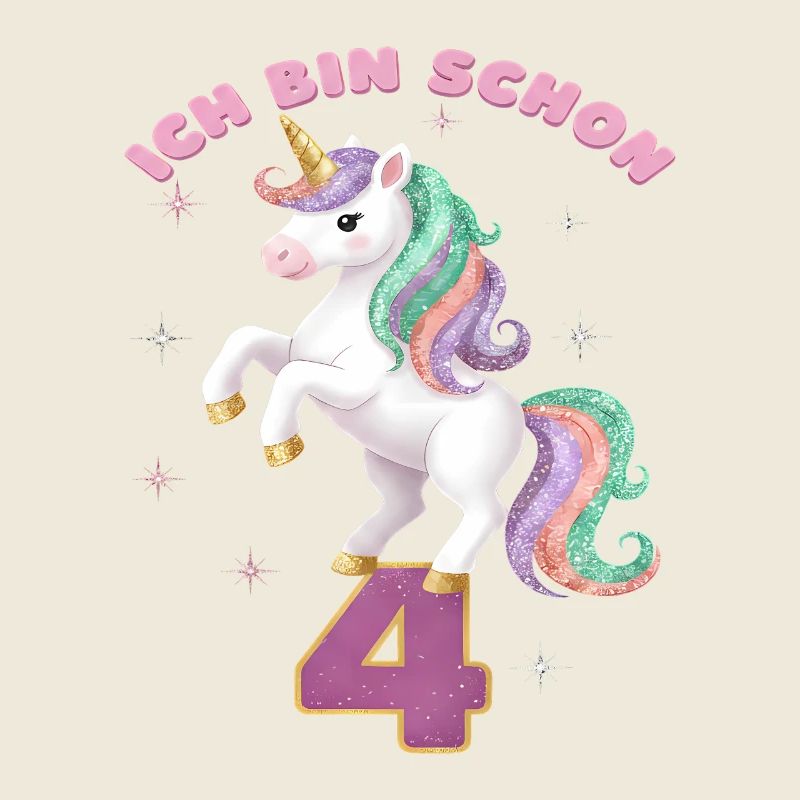 5. Geburtstag Einhorn Mädchen Ich bin schon 5