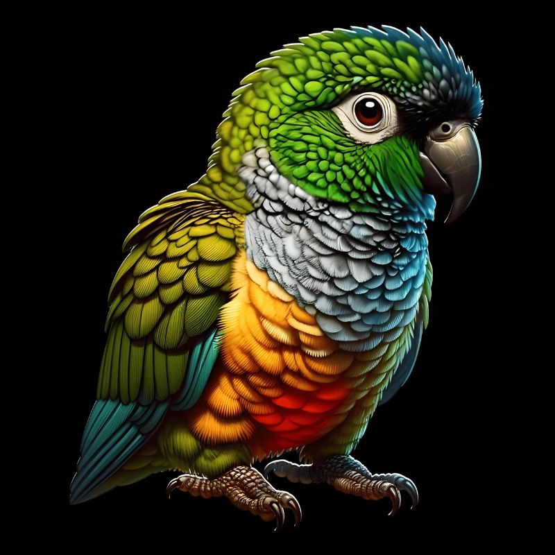 Motif de perruche rocheuse