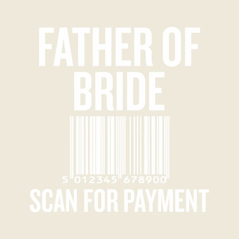Vater von Bride Barcode Tee