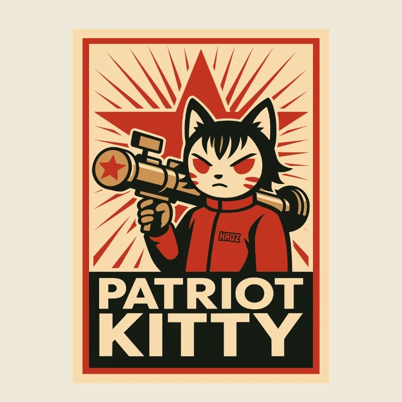 Patriot Kitty Rocket Art