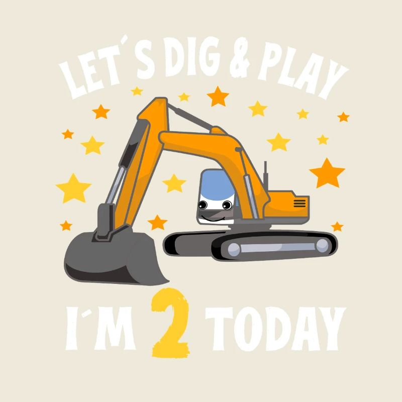 2. Geburtstag Junge 2. Geburtstag Bagger