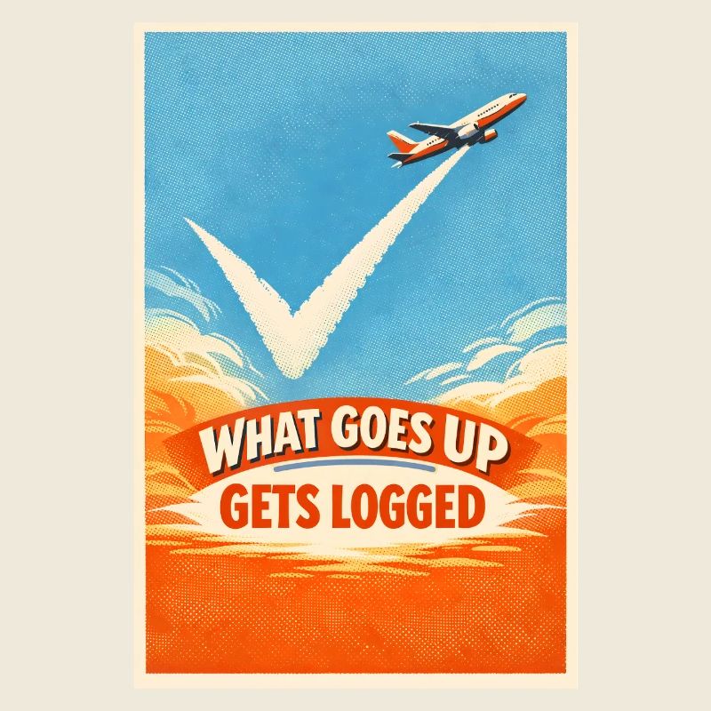 What goes up is logged | Plane Spotter
