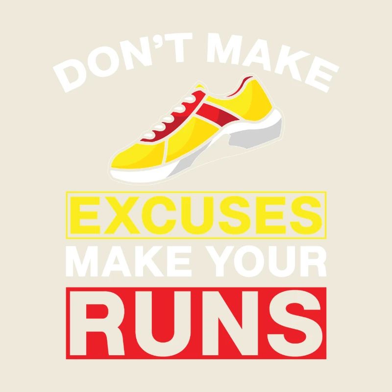 Running Don´t Make Excuses Marathon Runner Gift