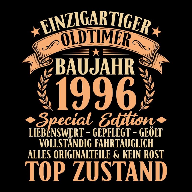 1996 Baujahr Oldtimer 30. Geburtstag Geschenkidee