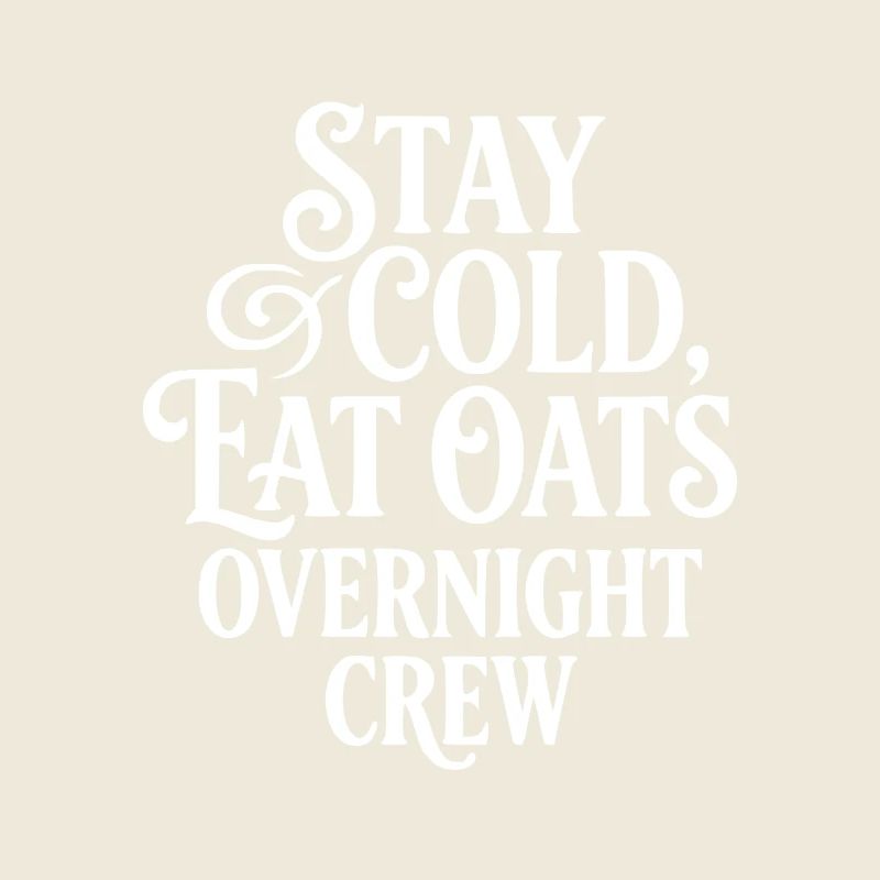 Overnight Oats Müsli Cereals Stay Cold Crew