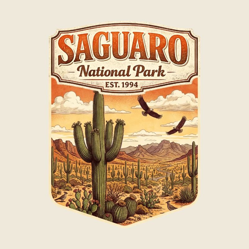 Emblème du parc national de Saguaro