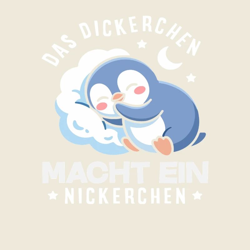 Das Dickerchen macht ein Nickerchen Pinguin